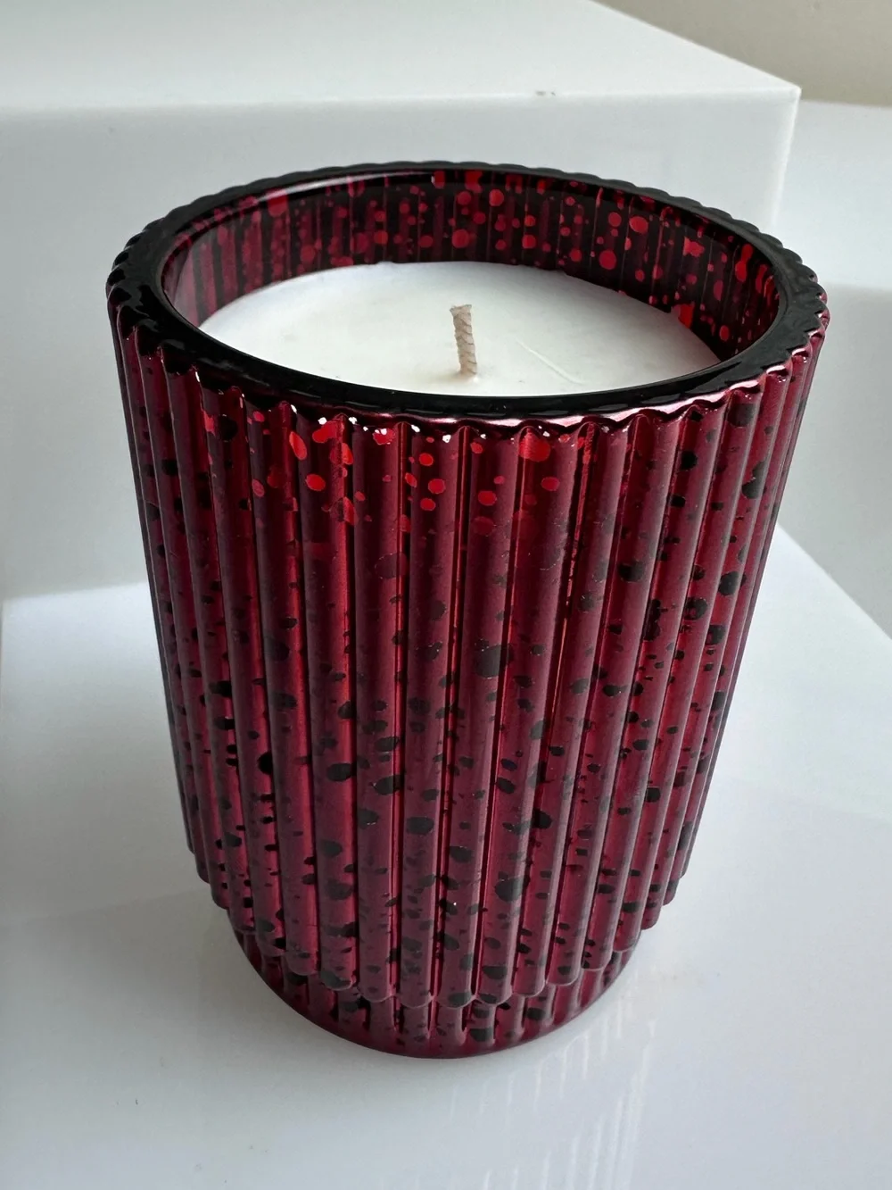 Crate & Barrel Fete Cider and Cinnamon Candle NWOB